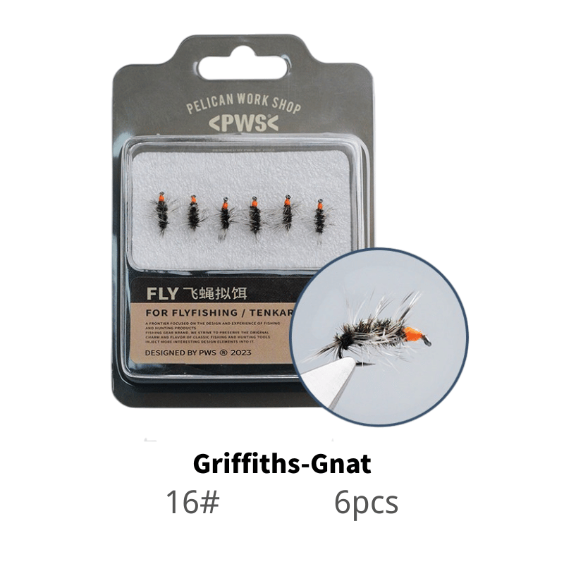 PWS Premium Hand-Tied Fly Fishing Flies Assortment - Dry Flies, Nymphs, Woolly Buggers for Trout Bass Panfish - Tenkara & Fly Fishing Lures Kit #4-#20