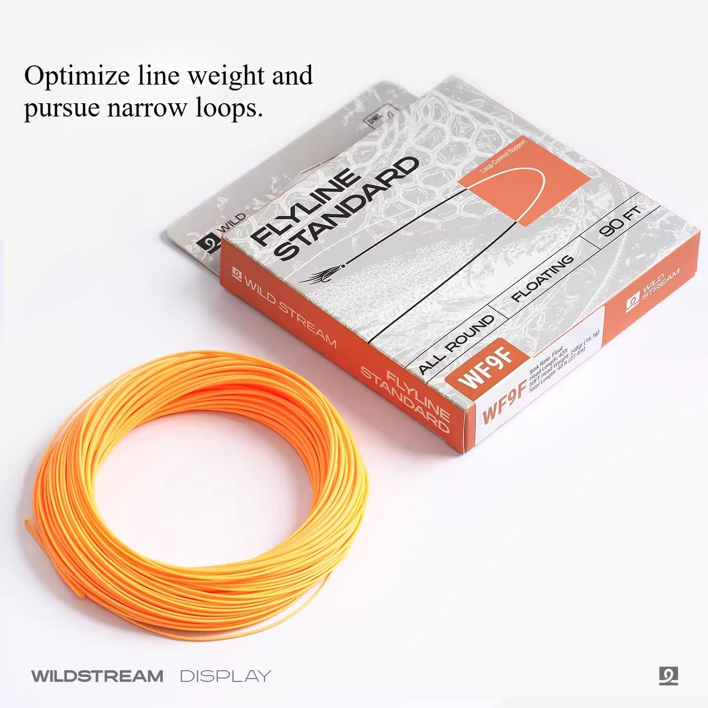 Wildstream WF Floating Fly Fishing Line - 90ft Weight Forward with Dual Welded Loops - Ultra-Smooth Coating All-Purpose Fly Line for Effortless Casting (WF1F - WF9F) Secondary image