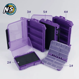 N.S Black Hole Fishing Tackle Box Iris Purple Lure Case Organizer Multi-Compartment