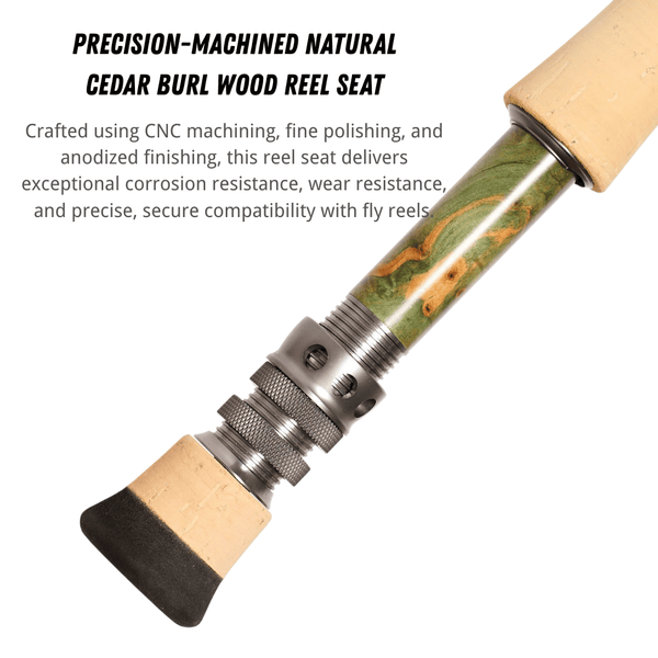 Wildstream Horizon Fly Fishing Rod, 40T+46T High Modulus Carbon Fiber, Fast Action 4-Section Stream Rod with 5A Por | ZHUSROD