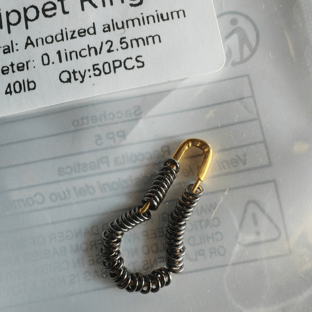 10/20/50 Pack Fly Fishing Tippet Rings - Seamless Nickel-Plated Stainless Steel O-Rings, Ultra-Lightweight Low Prof | ZHUSROD