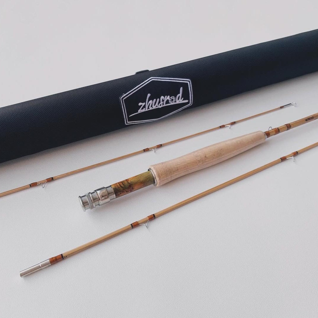 South Bend Cross Sylph Taper - 7ft 6in 5wt - Bamboo Fly Rod with Case - 2Pieces