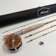 ZHUSROD Payne 200L Heavy Tip – 8 Fuß 4wt – Bambus-Fliegenrute mit Tragetasche – 3-teilig