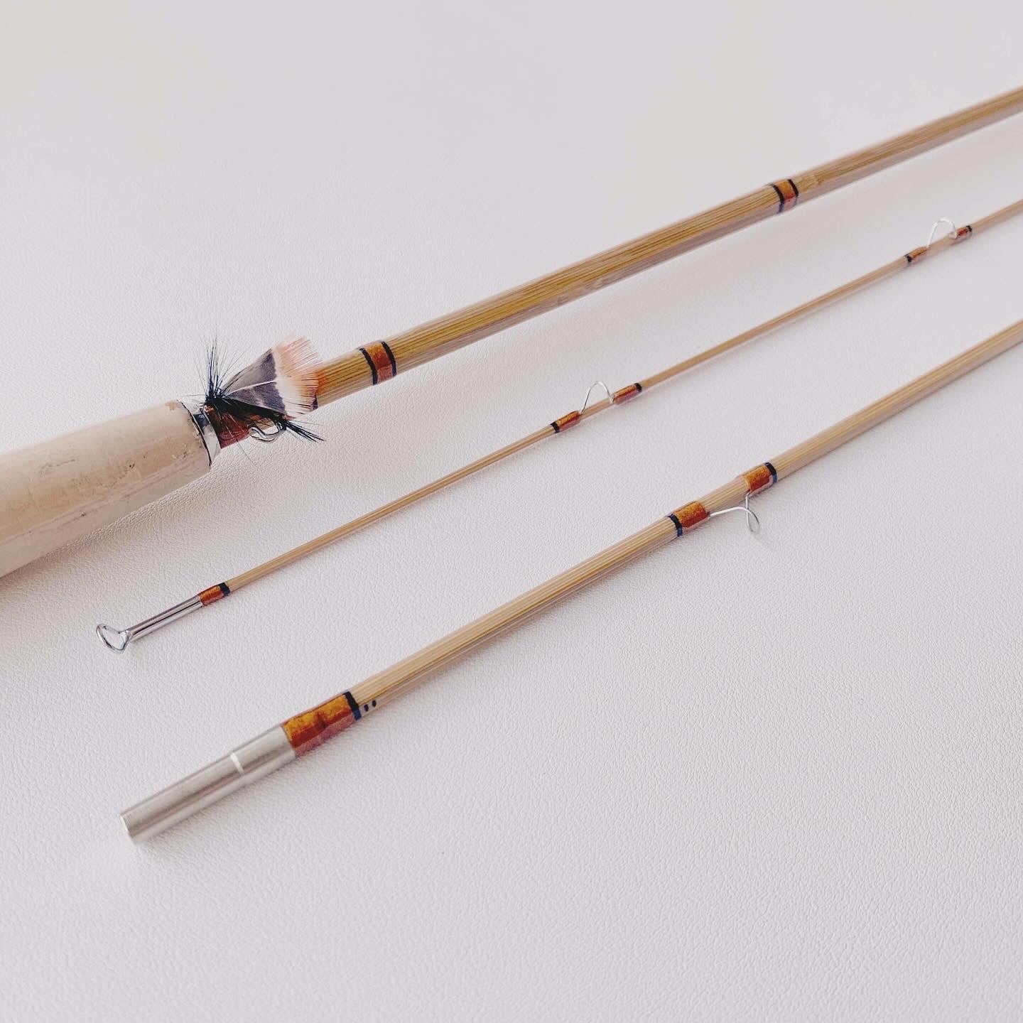 Goodwin Granger Deluxe Taper - 7 pieds 4wt - Canne à mouche en bambou avec étui - 2 pièces