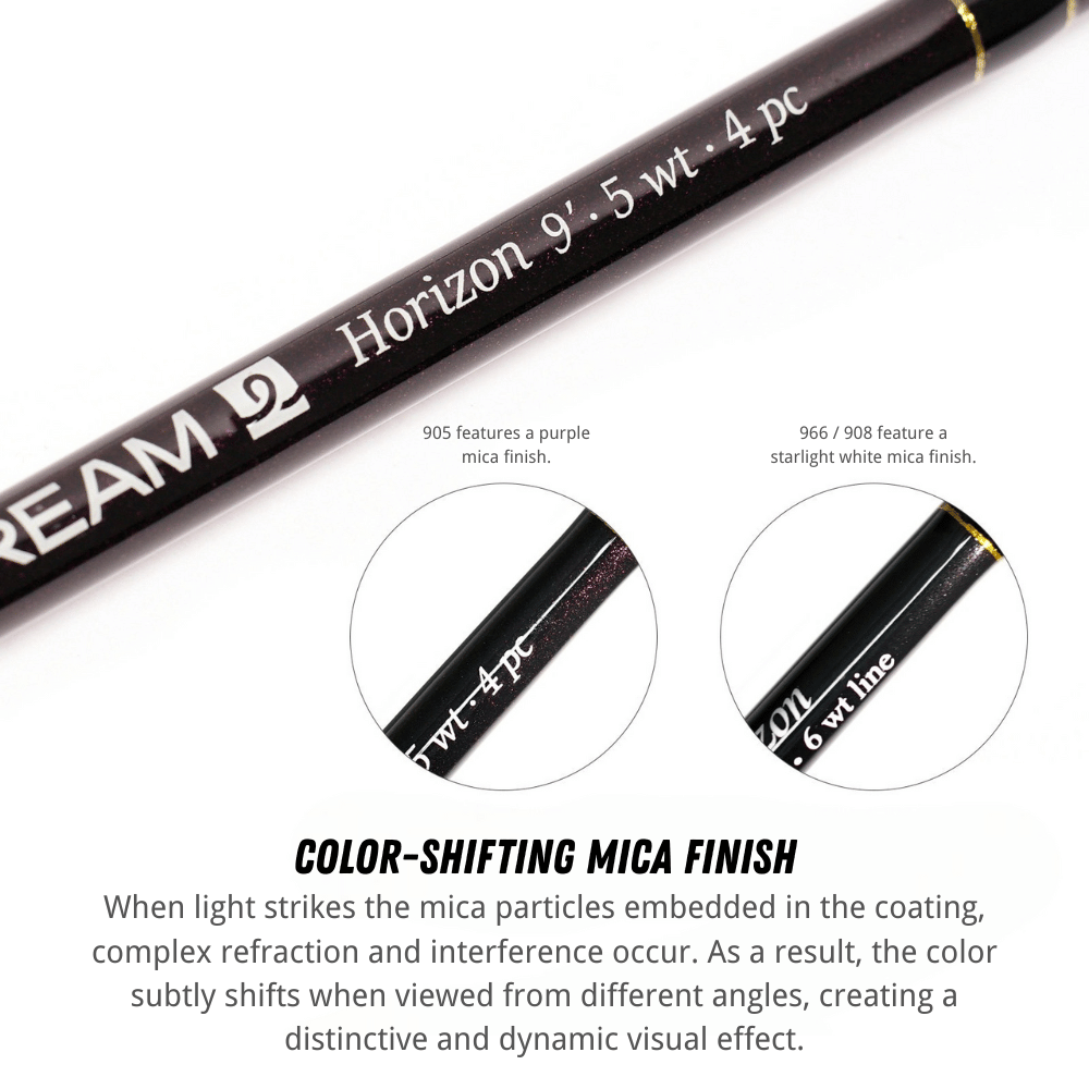 Wildstream Horizon Fly Fishing Rod, 40T+46T High Modulus Carbon Fiber, Fast Action 4-Section Stream Rod with 5A Por | ZHUSROD