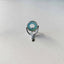 10mm Blue /Agate Fly Rod Stripping Guide / Bright Nickel Silver Frame | ZHUSROD