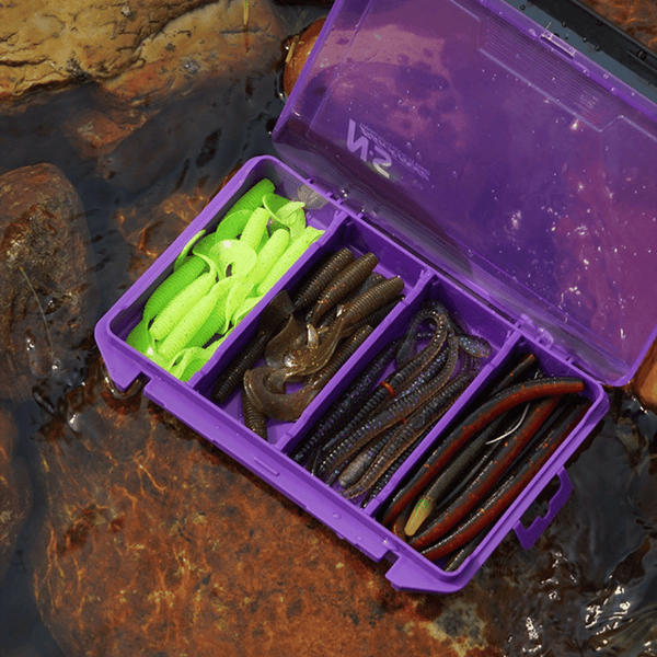 N.S Black Hole Fishing Tackle Box Iris Purple Lure Case Organizer Multi-Compartment