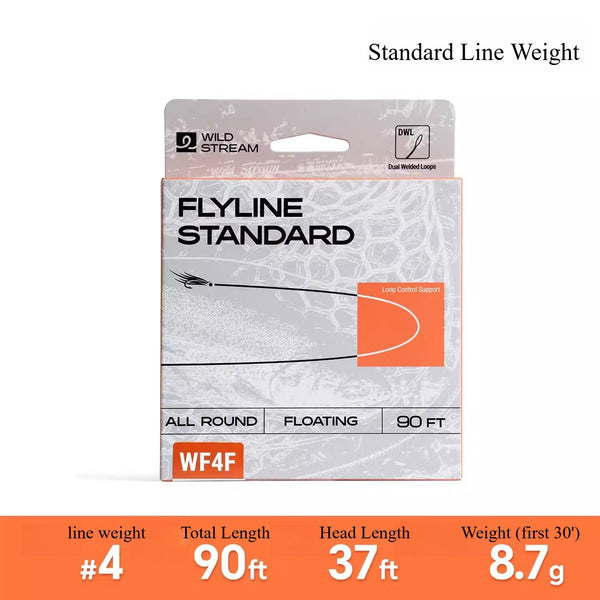 Wildstream WF Floating Fly Fishing Line - 90ft Weight Forward with Dual Welded Loops - Ultra-Smooth Coating All-Pur | ZHUSROD