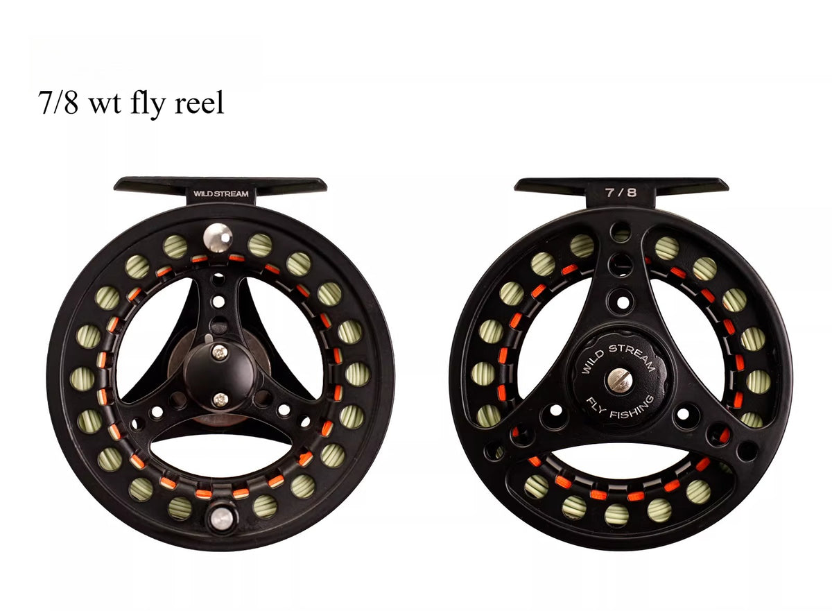 Wildstream aluminum alloy fly fishing reel combo with fly fishing line set - specifically for fly fishing rods - Fu | ZHUSROD