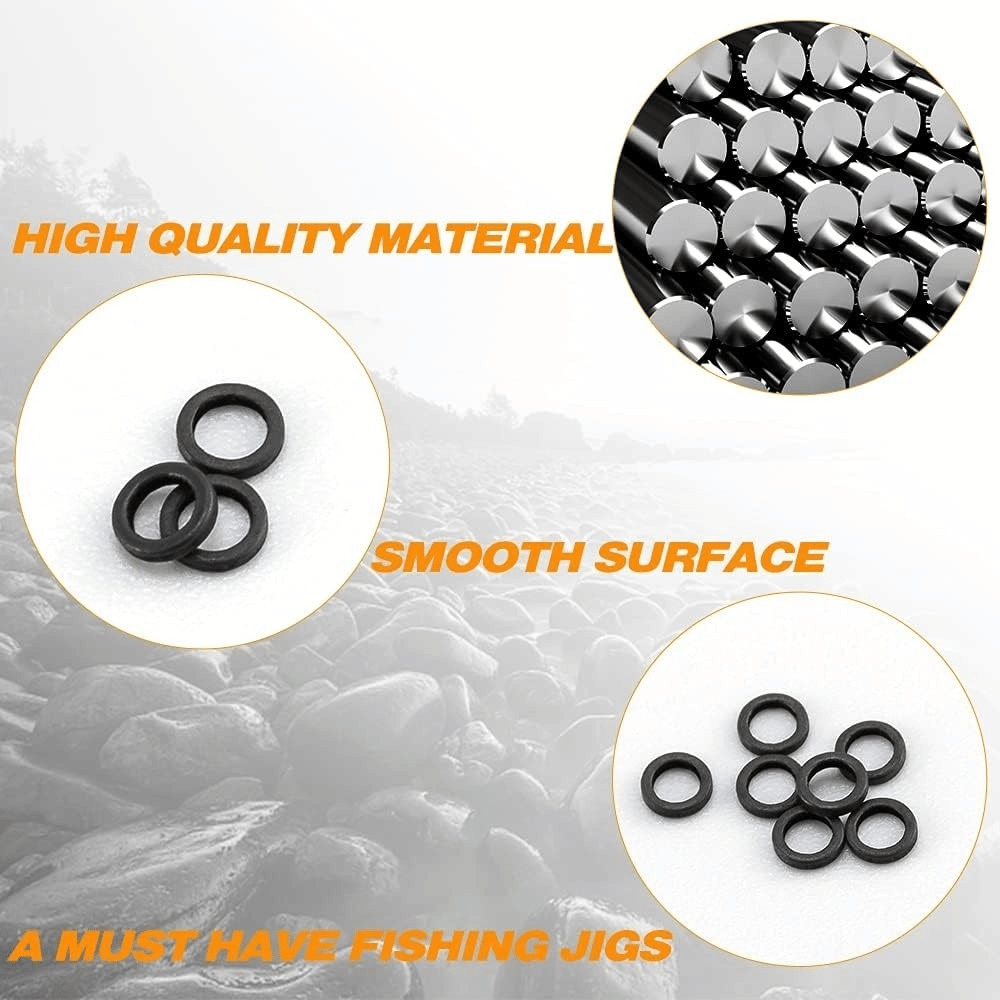 10/20/50 Pack Fly Fishing Tippet Rings - Seamless Nickel-Plated Stainless Steel O-Rings, Ultra-Lightweight Low Prof | ZHUSROD