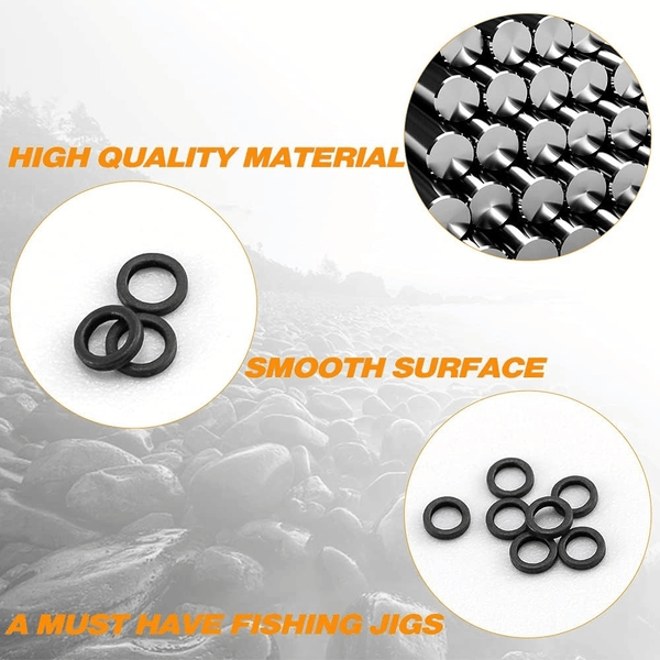 10/20/50 Pack Fly Fishing Tippet Rings - Seamless Nickel-Plated Stainless Steel O-Rings, Ultra-Lightweight Low Prof | ZHUSROD