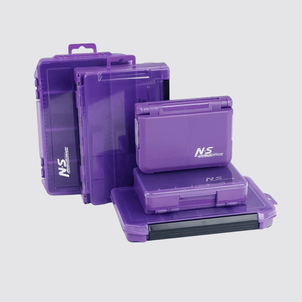 N.S Black Hole Fishing Tackle Box Iris Purple Lure Case Organizer Multi-Compartment | ZHUSROD