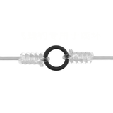 10/20/50 Pack Fly Fishing Tippet Rings - Seamless Nickel-Plated Stainless Steel O-Rings, Ultra-Lightweight Low Profile Connectors for Tapered Leaders (2mm, 2.5mm, 3.1mm)