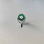 10mm Green /Agate Fly Rod Stripping Guide / Bright Nickel Silver Frame | ZHUSROD