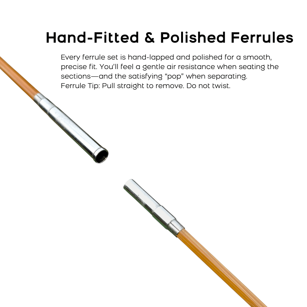 Blank detail image 4 - F.E. Thomas Special 7ft 3wt 2-Piece Bamboo Fly Rod Blank