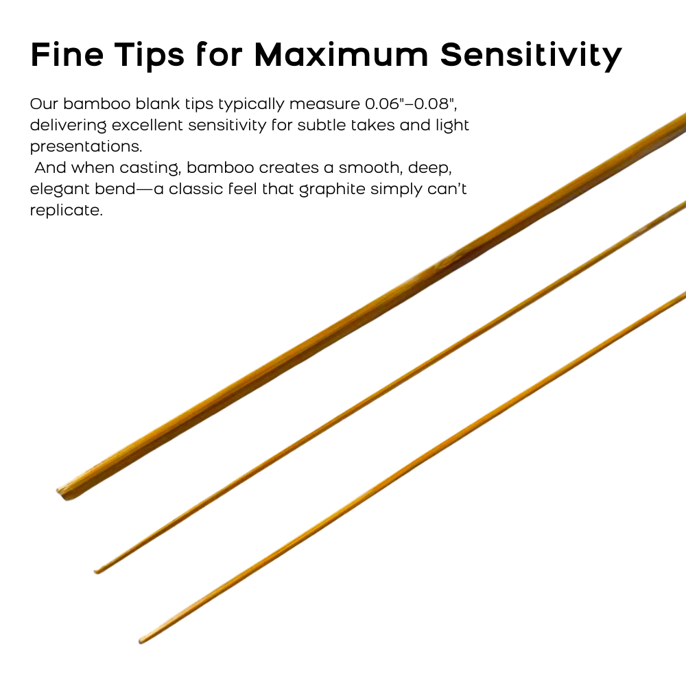 Blank detail image 6 - F.E. Thomas Special 7ft 3wt 2-Piece Bamboo Fly Rod Blank