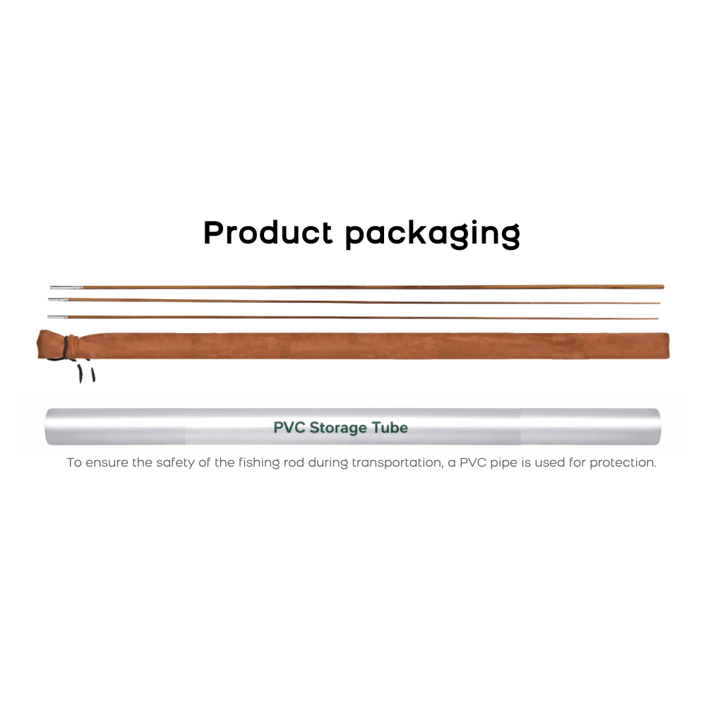Blank detail image 8 - F.E. Thomas Special 7ft 3wt 2-Piece Bamboo Fly Rod Blank