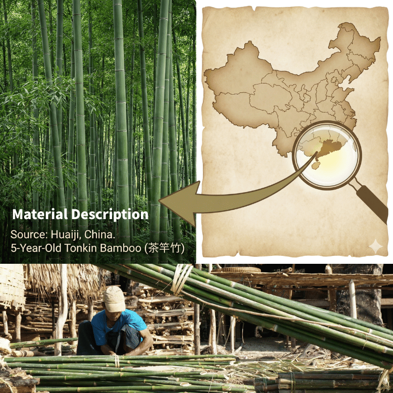 Rod detail image 9 - Bamboo Fly Rod 3wt | F.E. Thomas Special | 7ft 2pc