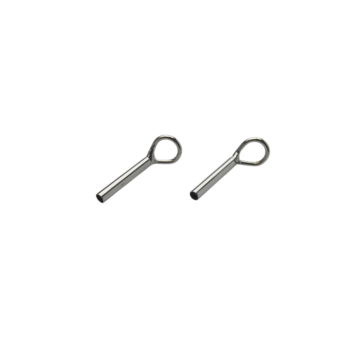 ZHUSROD silver fly rod tip top guides, pair shown